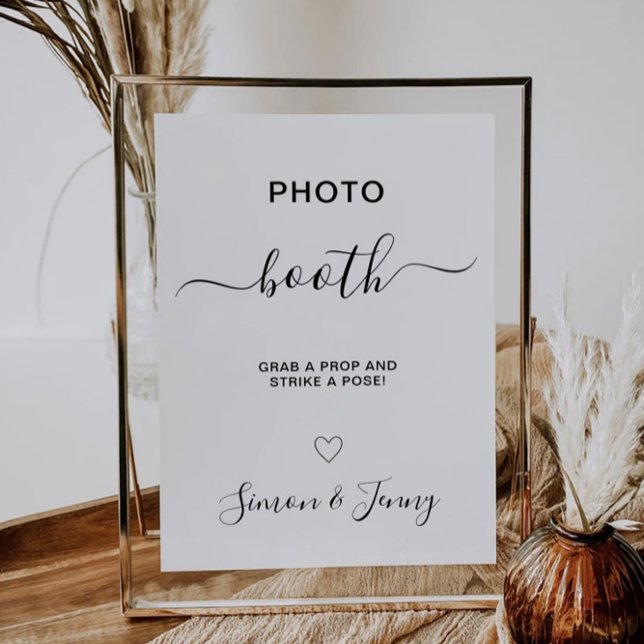 Photo Booth Wedding Sign Template (Photo Booth Wedding Sign Template)