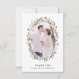 Photo Botanical Thank You Card