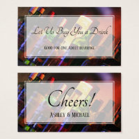 Photo Bottles Bar Mariage & Event Drink Tickets