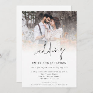 Photo branchée QR - Invitation à un mariage de scr