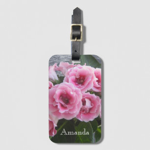 Photo. Bright bouquet of pink flowers. Luggage Tag