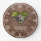 Photo brown leather heart 3rd wedding anniversary 