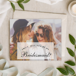 Photo Budget Bridesmaid Proposal