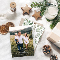 photo budget Noël élégant script Carte de vacances