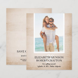 Photo Budget Wedding Save The Date