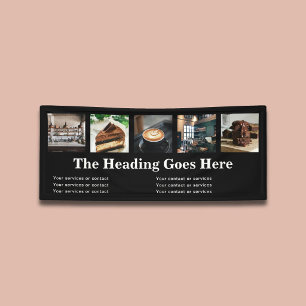 Photo Business Bold Serif Minimalist Black  Banner