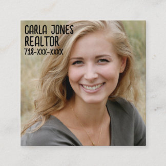 PHOTO BUSINESS CARDS SQUARE