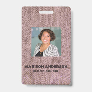 Photo Business Snakeskin  ID Badge