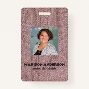 Photo Business Snakeskin  ID Badge
