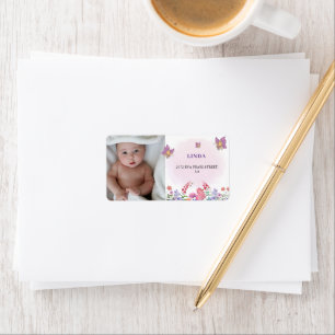 Photo Butterfly And Bees Address  Label