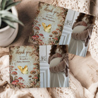 Photo Butterfly Mushroom Woodland Baby Shower
