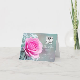 Photo by Sympathy Thank You Elegant Pink Rose Card