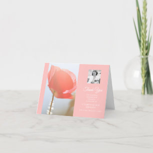 Photo by Sympathy Thank You Elegant Red Poppy Card