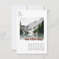 Photo & Calendar | Simple Typography Save the Date