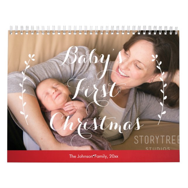 Photo Calendrier de la famille Premier Noël du béb (Protection)