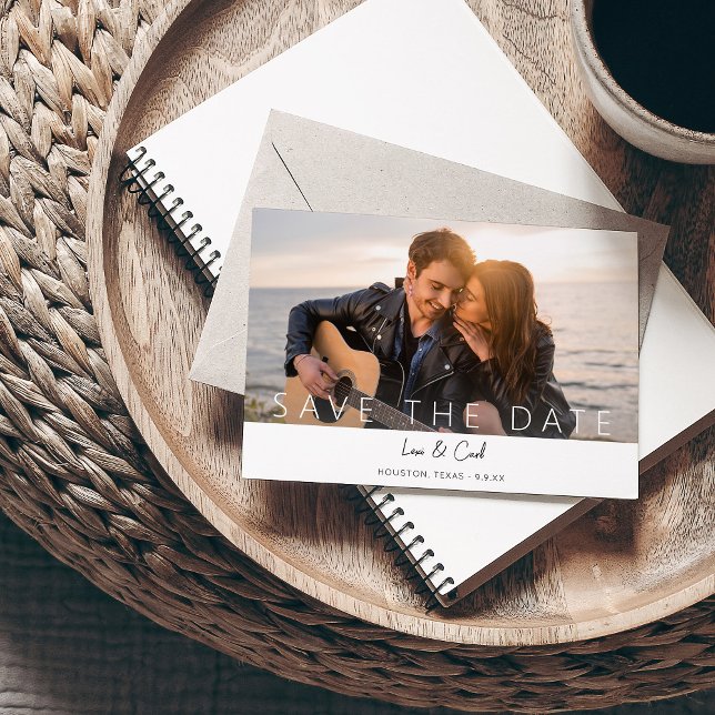 Photo & Calligraphy 5 MOD Save the Date Invitation (Creator Uploaded)