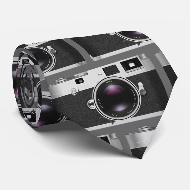 Photo Camera Tie (Rolled)