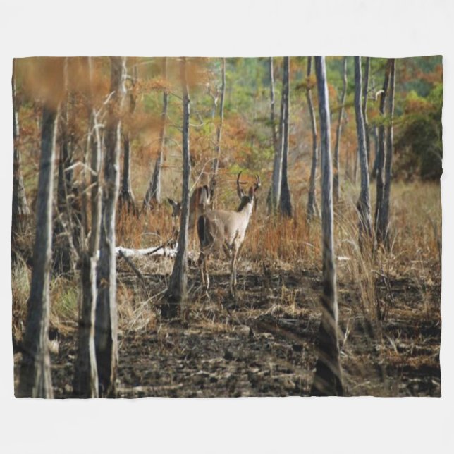 PHOTO CAMO #1 FLEECE BLANKET (Front (Horizontal))