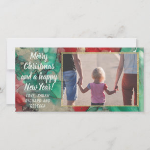Photo Card "Christmas Reds & Greens"