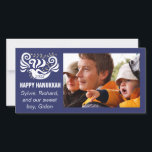 Photo Card Happy Chanukah "Blackboard Doves"<br><div class="desc">Photo Card Happy Chanukah "Blackboard Doves" Personalize by adding your own photo and replacing text with your own. Customize text with your favourite font style, size, and colour. Size: 8" x 4" Share your special moments with loved ones everywhere by creating a photo card from scratch or customizing any existing...</div>