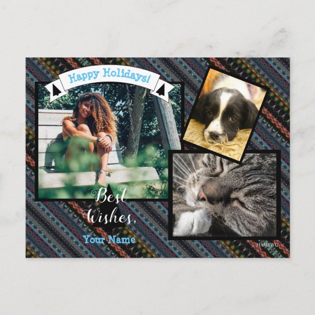 Photo card - Needlepoint Design - HAMbyWG (Front)
