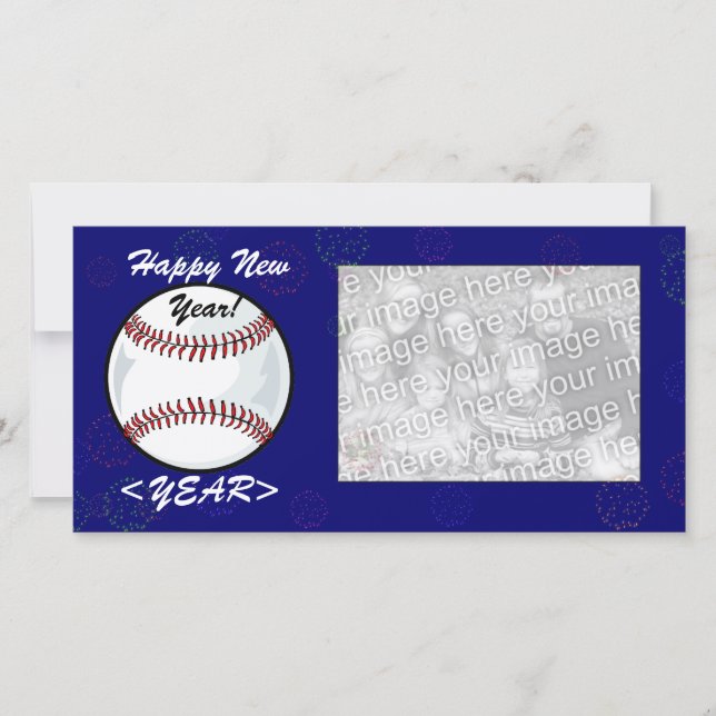 Photo Card - New Year Baseball (Front)
