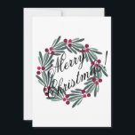 Photo Card Personalize Merry Christmas Script<br><div class="desc">Merry Christmas photo card.  Personalize with your own photo and make it your own.</div>