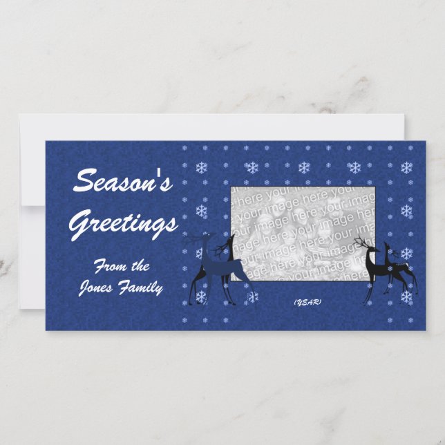 Photo Card - Reindeers (Front)