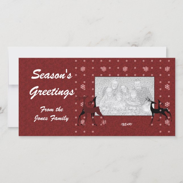 Photo Card - Reindeers (Front)