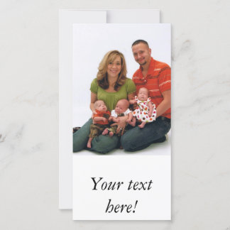 Photo card template