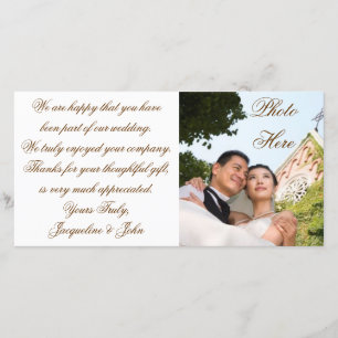 Photo Card ~ Wedding Thank You