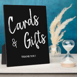 Photo Cards and Gifts Black wedding sign tabletop Plaque