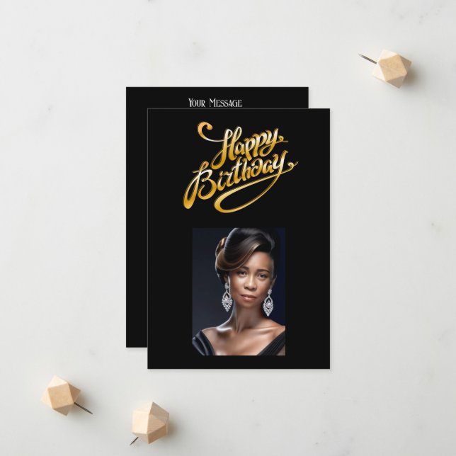 Photo Carte Anniversaire (Devant/Arrière en situation)