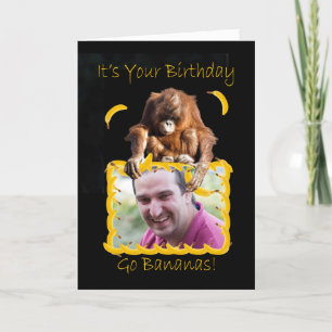 Photo Carte Anniversaire avec Orang Utan