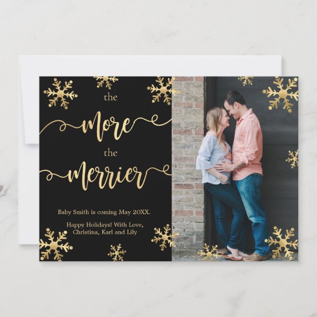 Photo Cartes de Faire-part de grossesse de Noël (Devant)