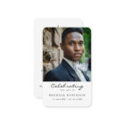 Photo Celebration of Life Funeral Prayer Card