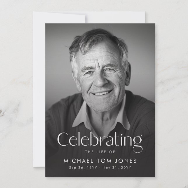 Photo Celebration of Life Funeral Program (Front)