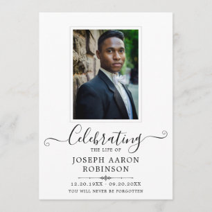 Photo Celebration of Life Order of Service Program