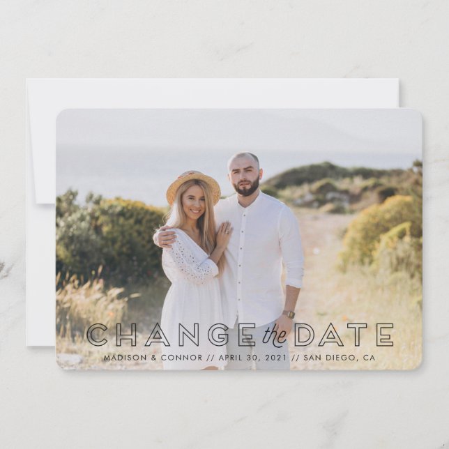 Photo Change the Date Card (Front)