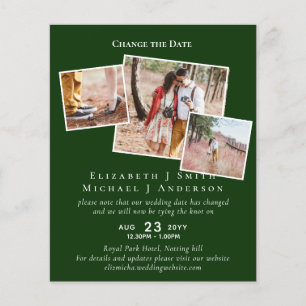 PHOTO Change the Date Plans Postponement ANY Event