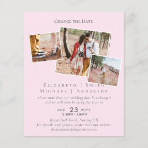 PHOTO Change the Date Plans Postponement ANY Event