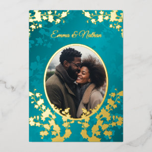 Photo Cherry Blossom  Wedding Turquoise