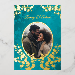 Photo Cherry Blossom  Wedding Turquoise