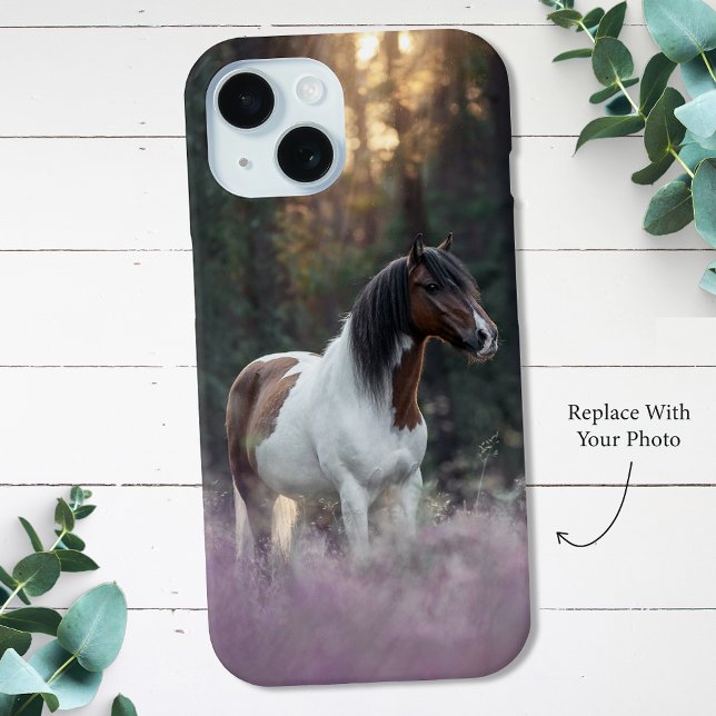 Photo Cheval personnalisé iPhone 15 Coque (Créateur téléchargé)