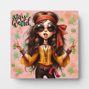 Photo Chic Hippie bizarre plaque de table bizarre avec E