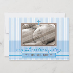PHOTO CHRISTENING INVITATIONS :: élégant 4L