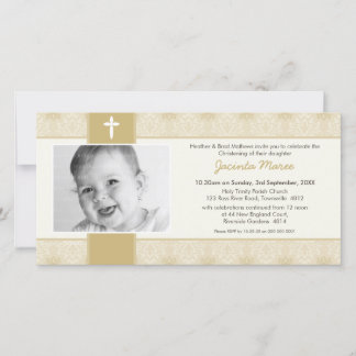 PHOTO CHRISTENING INVITATIONS :: pretty 3L