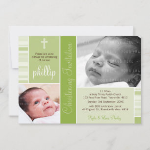 PHOTO CHRISTENING INVITES :: essence 1P