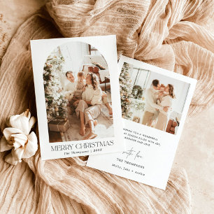 Photo Christmas Card   Arched Photo Holiday Card
