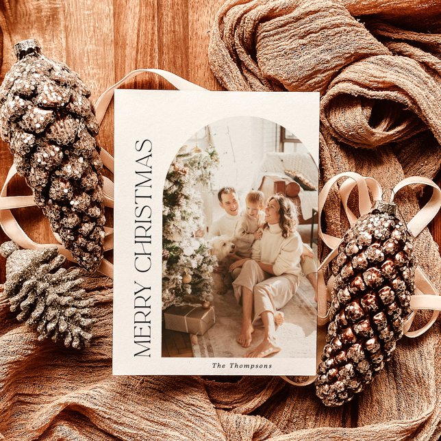 Photo Christmas Card | Arched Photo Holiday Card (Creator Uploaded)